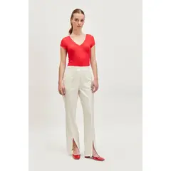 IO - Pantalon Liso Blanco