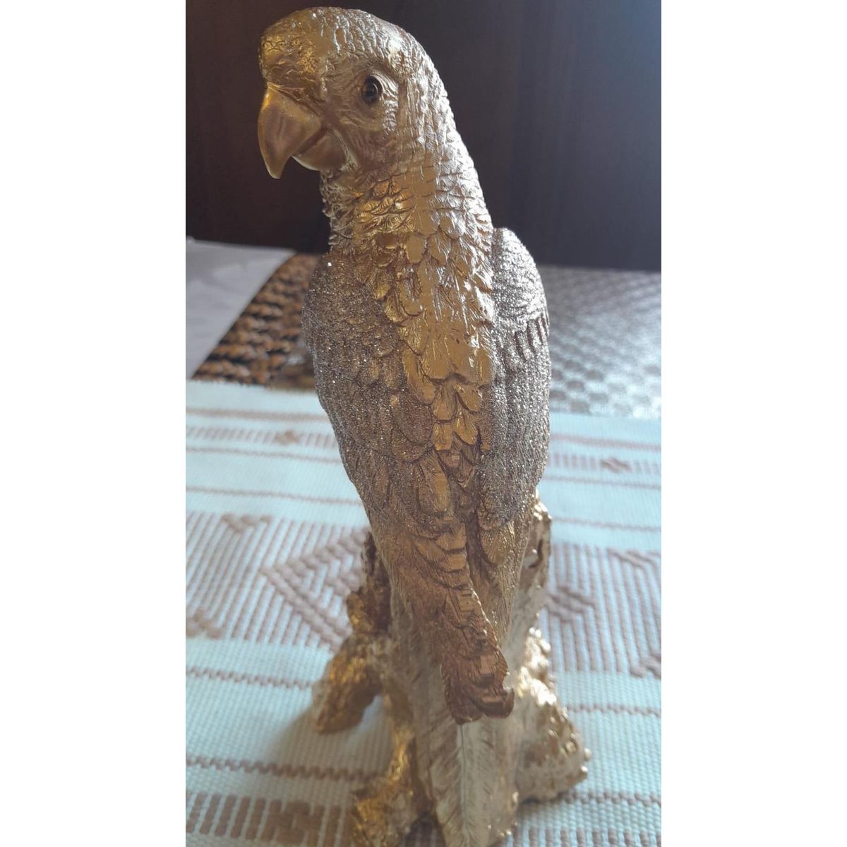 GENERICO - Figura de Loro en Dorado