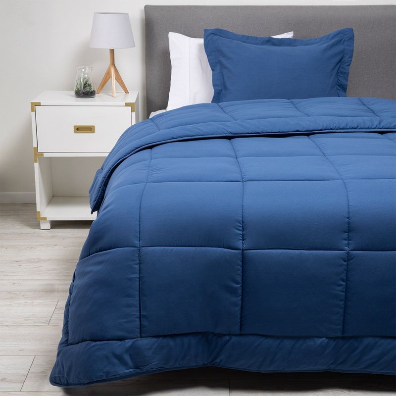 ZAHR - PLUMON ECO AZUL MARINO 1.5 PLAZAS 75GSM