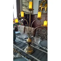 GENERICO - Candelabro Bronce 5 Velas 48x 60 cm.