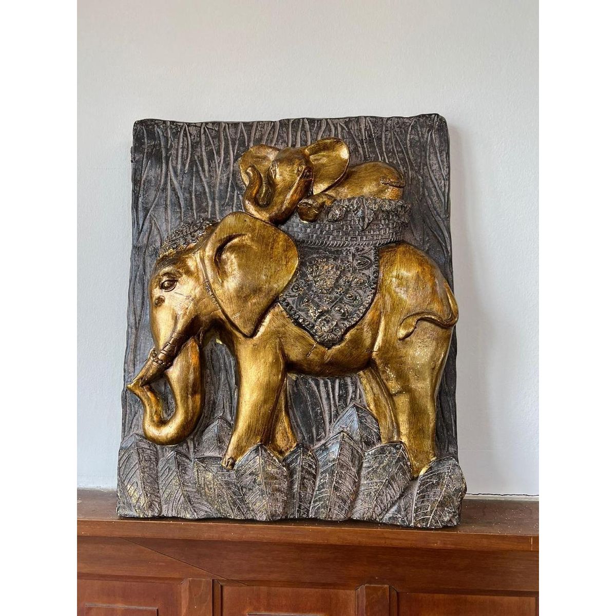 GENERICO - Cuadro Mamá Elefante y su Cría