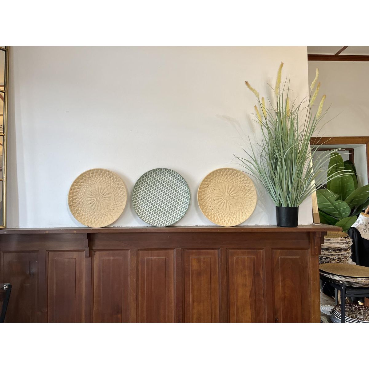 GENERICO - Set de 3 Platos Decorativos de Pared o Cocktail