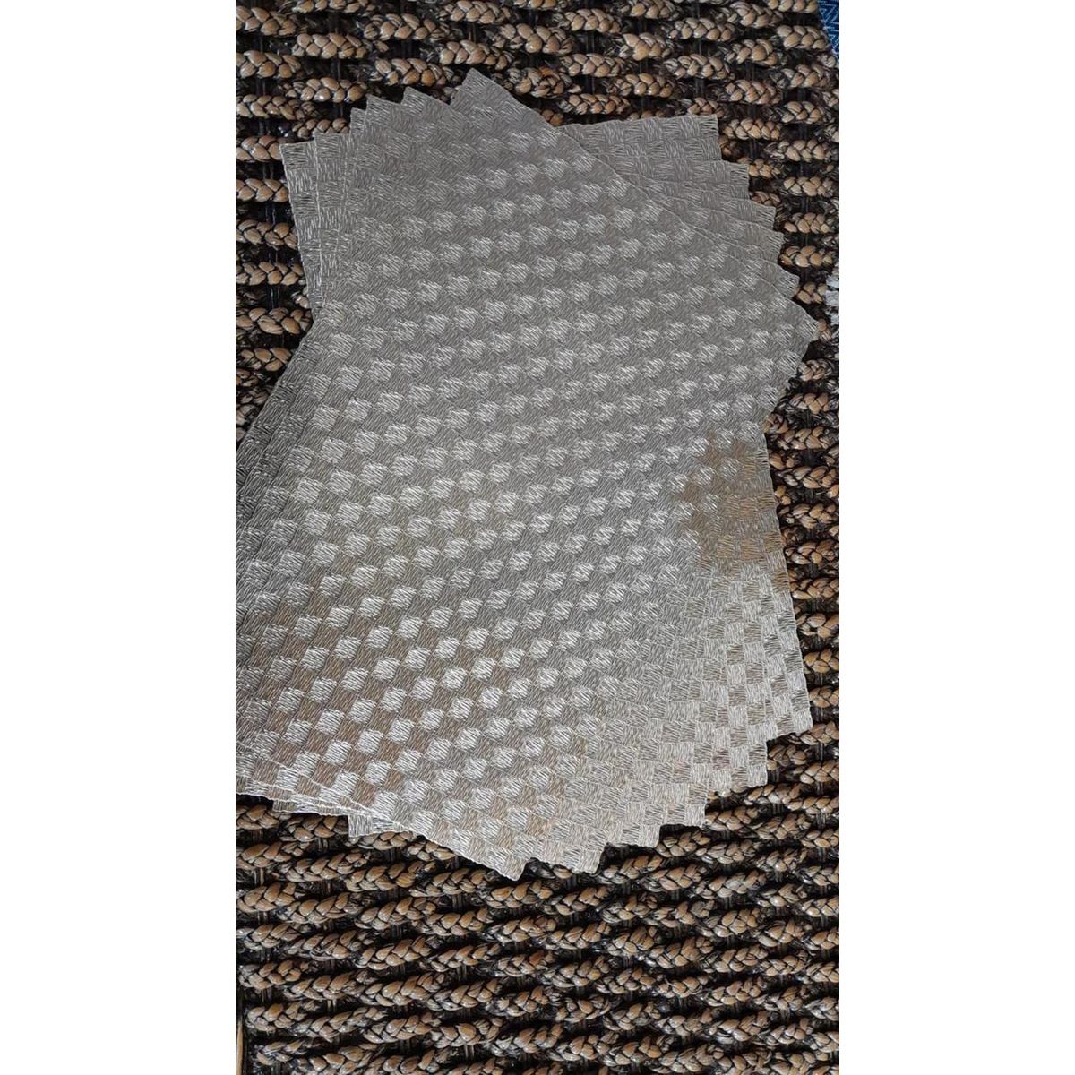 GENERICO - Set de 6 Individuales Limpiables Dorado