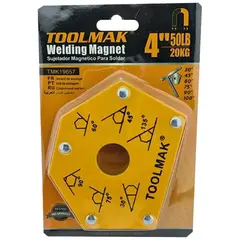 GENERICO - Escuadra Magnetica 50 Lbs Para Soldar Multi-angulo Toolmak