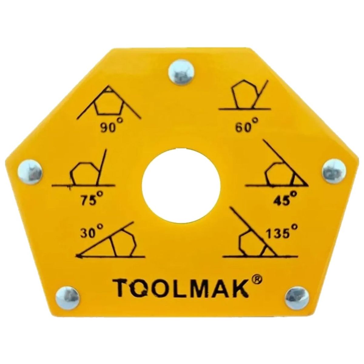 GENERICO - Escuadra Magnetica 50 Lbs Para Soldar Multi-angulo Toolmak