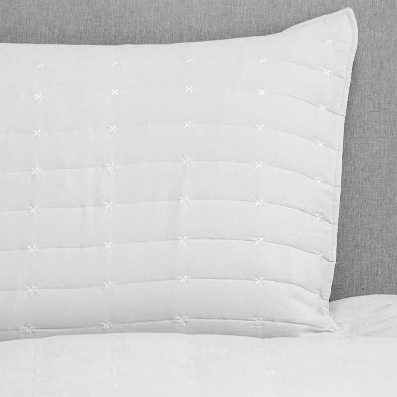 ZAHR - CUBRECAMA PREWASH LISO GRIS CLARO 2 PLAZAS
