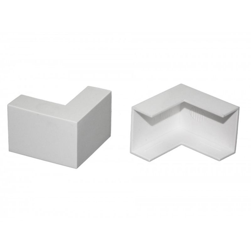 GENERICO - Curva Externa Canaleta Eléctrica 20x10 Mm Pack 10 Und