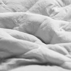 ZAHR - CUBRECAMA PREWASH LISO GRIS CLARO KING