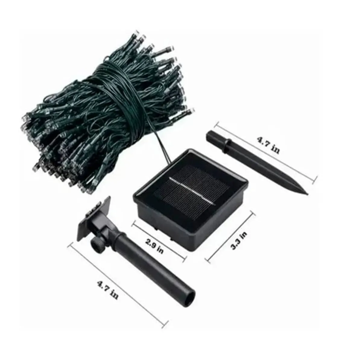 GENERICO - Guirnalda solares 200 Led luces Multicolor 20 Metros