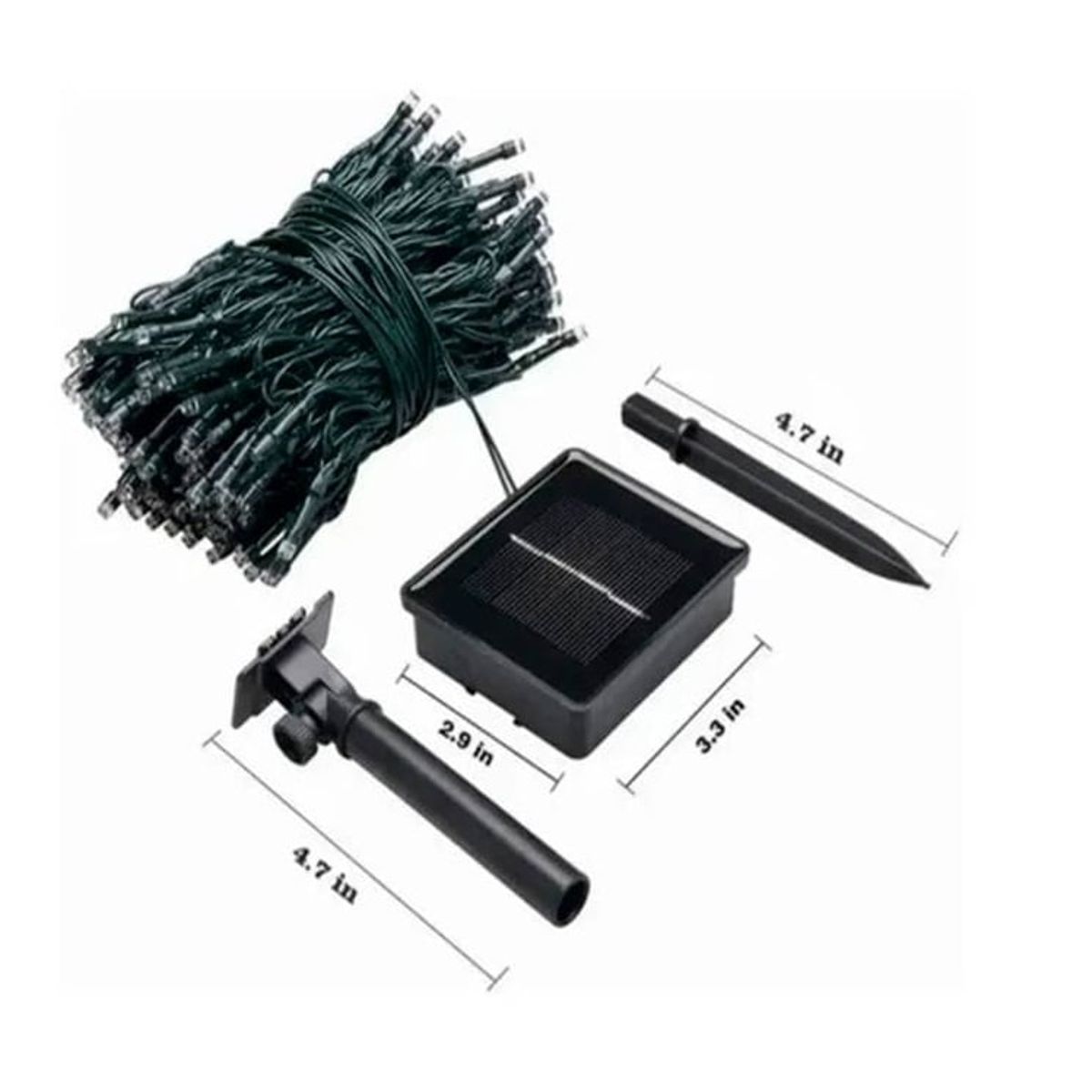 GENERICO - Guirnalda solares 200 Led luces Calidas 20 Metros