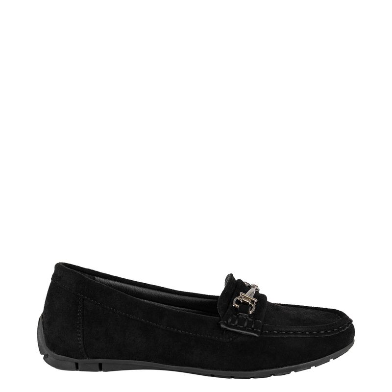 ALQUIMIA - Mocasin Mujer Negro Faner Alquimia.