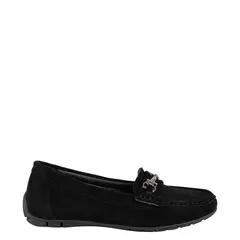 ALQUIMIA - Mocasin Mujer Negro Faner