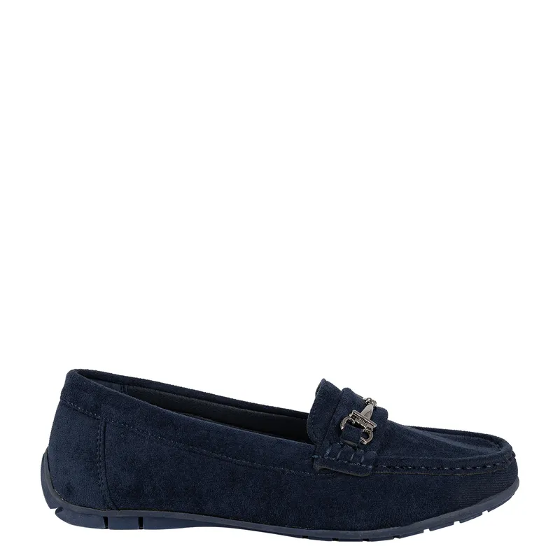 ALQUIMIA - Mocasin Mujer Azul Faner Alquimia