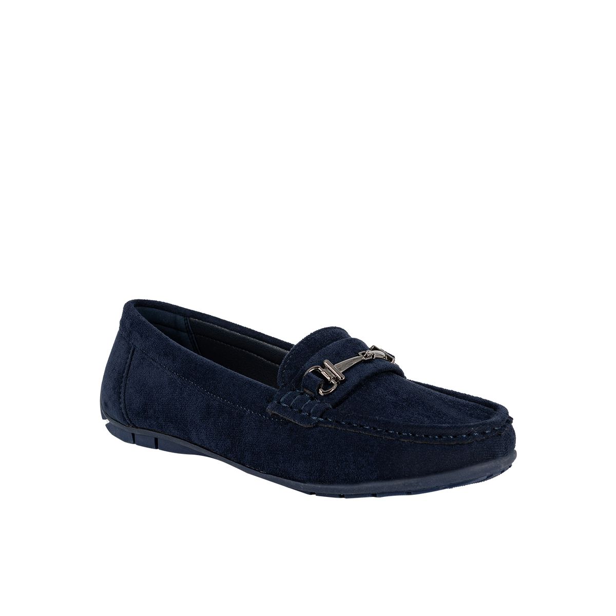 ALQUIMIA - Mocasin Mujer Azul Faner Alquimia