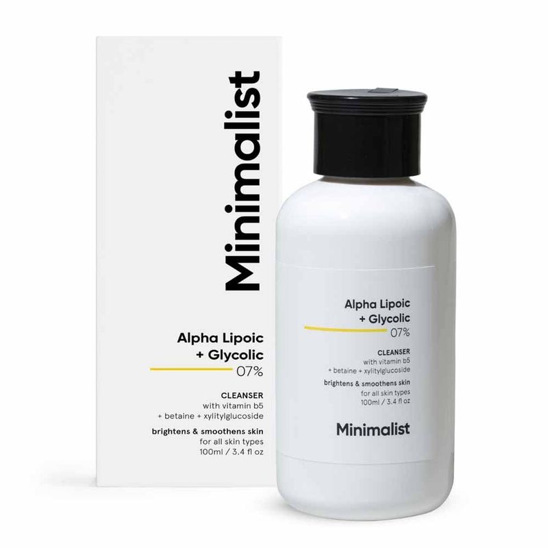 MINIMALIST - Limpiador Cara Alpha Lipoic + Glycolic 0.7 100ml Minimalist