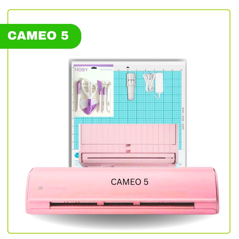 SILHOUETTE - Cameo 5 Silhouette ROSADA + HERRAMIENTAS  G05-R