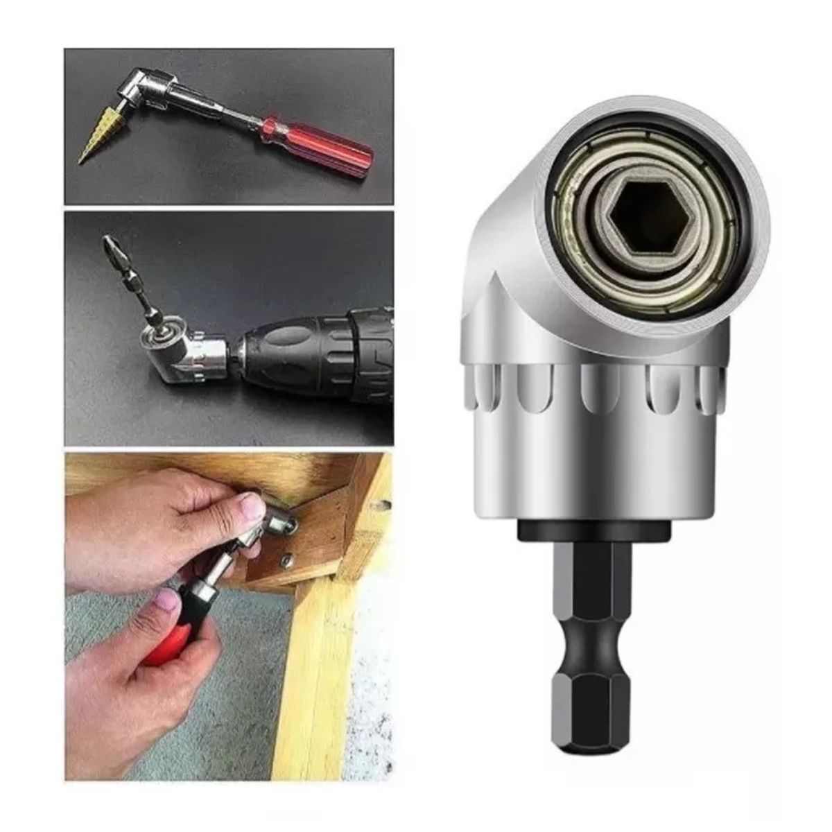 GENERICO - Adaptador de ángulo de metal de 105 grados para destornillador