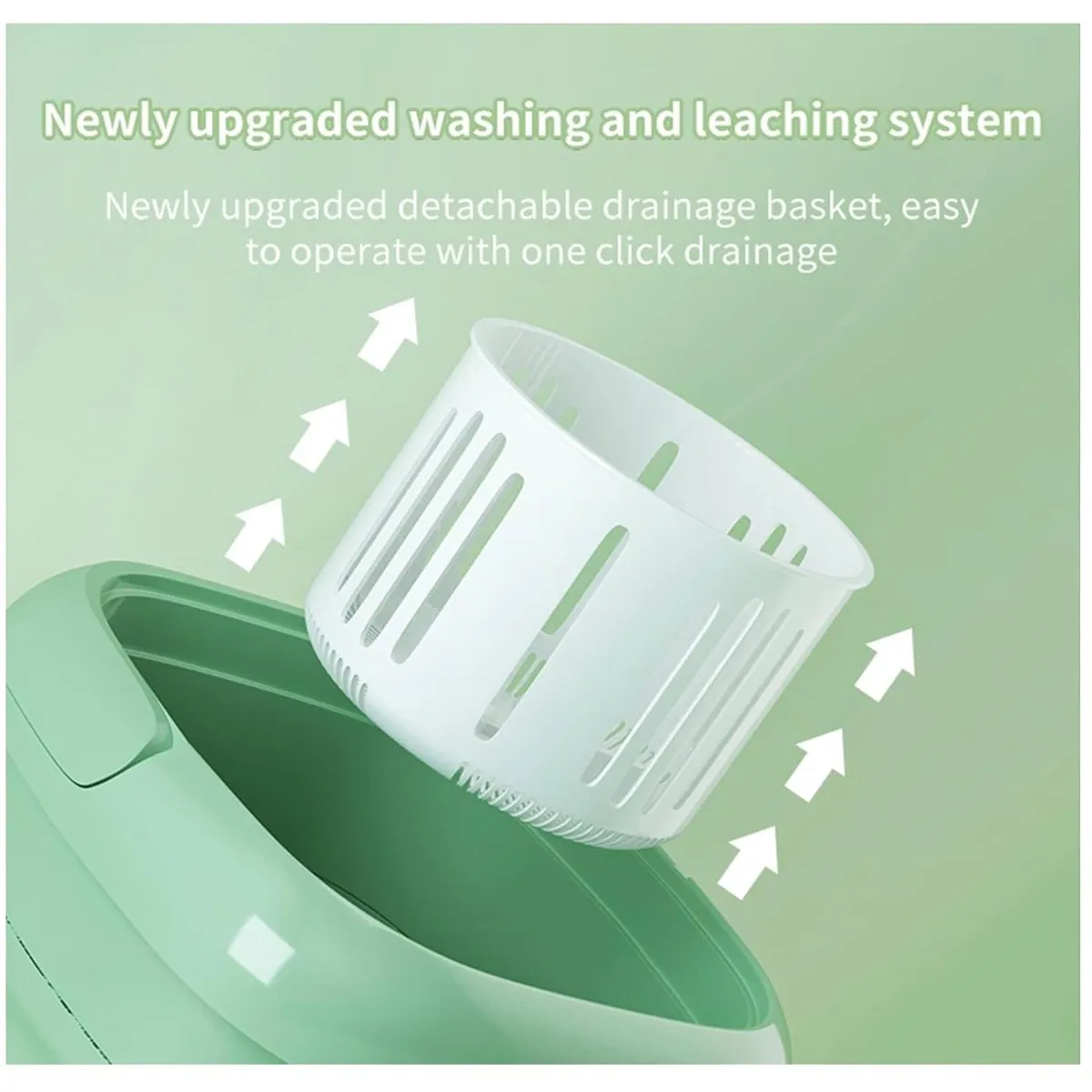 GENERICO - Lavadora Plegable Portatil Capacidad 9 Litros Waterproof IPx4 Viajes