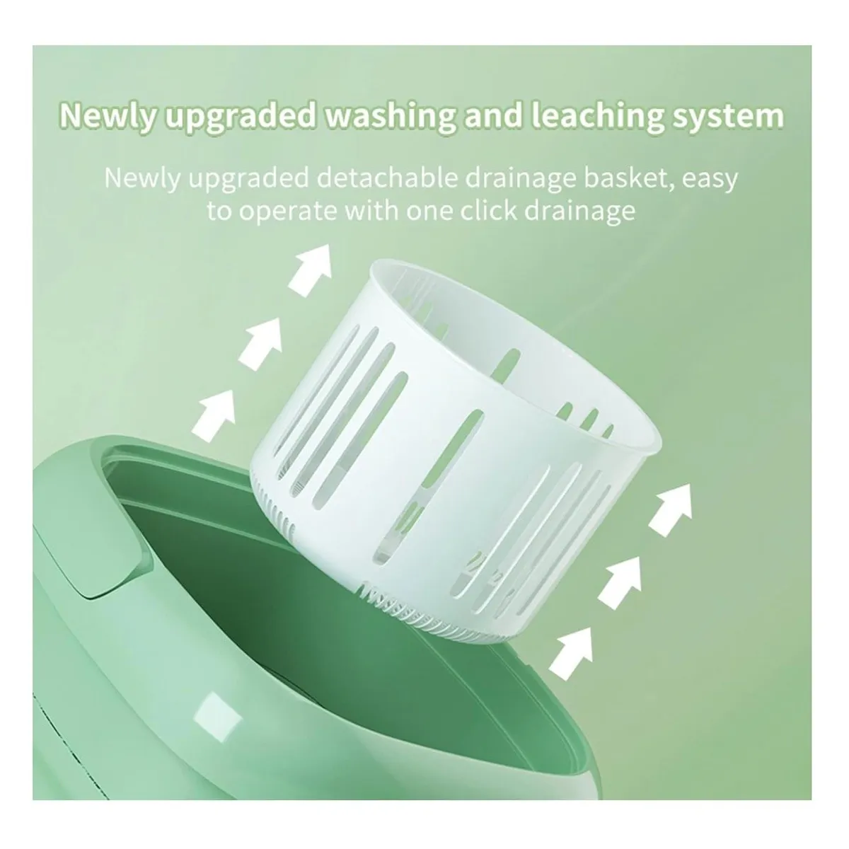 GENERICO - Lavadora Plegable Portatil Capacidad 9 Litros Waterproof IPx4 Viajes