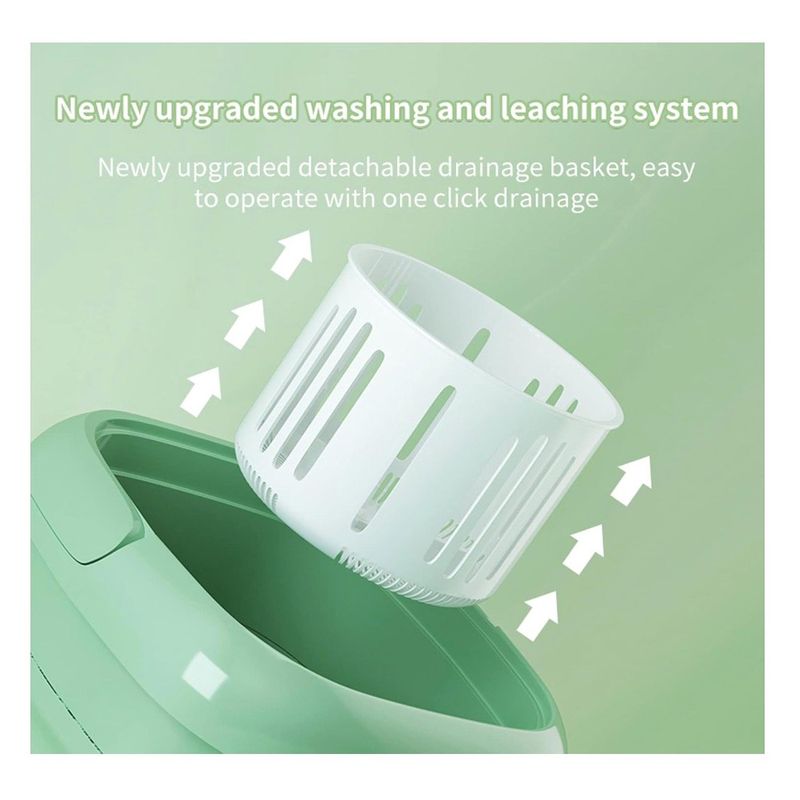 GENERICO - Lavadora Plegable Portatil Capacidad 9 Litros Waterproof IPx4 Viajes
