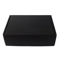 GENERICO - Caja Cartón Autoarmable Multiuso 20x14x6cm Negro 20 Unidades