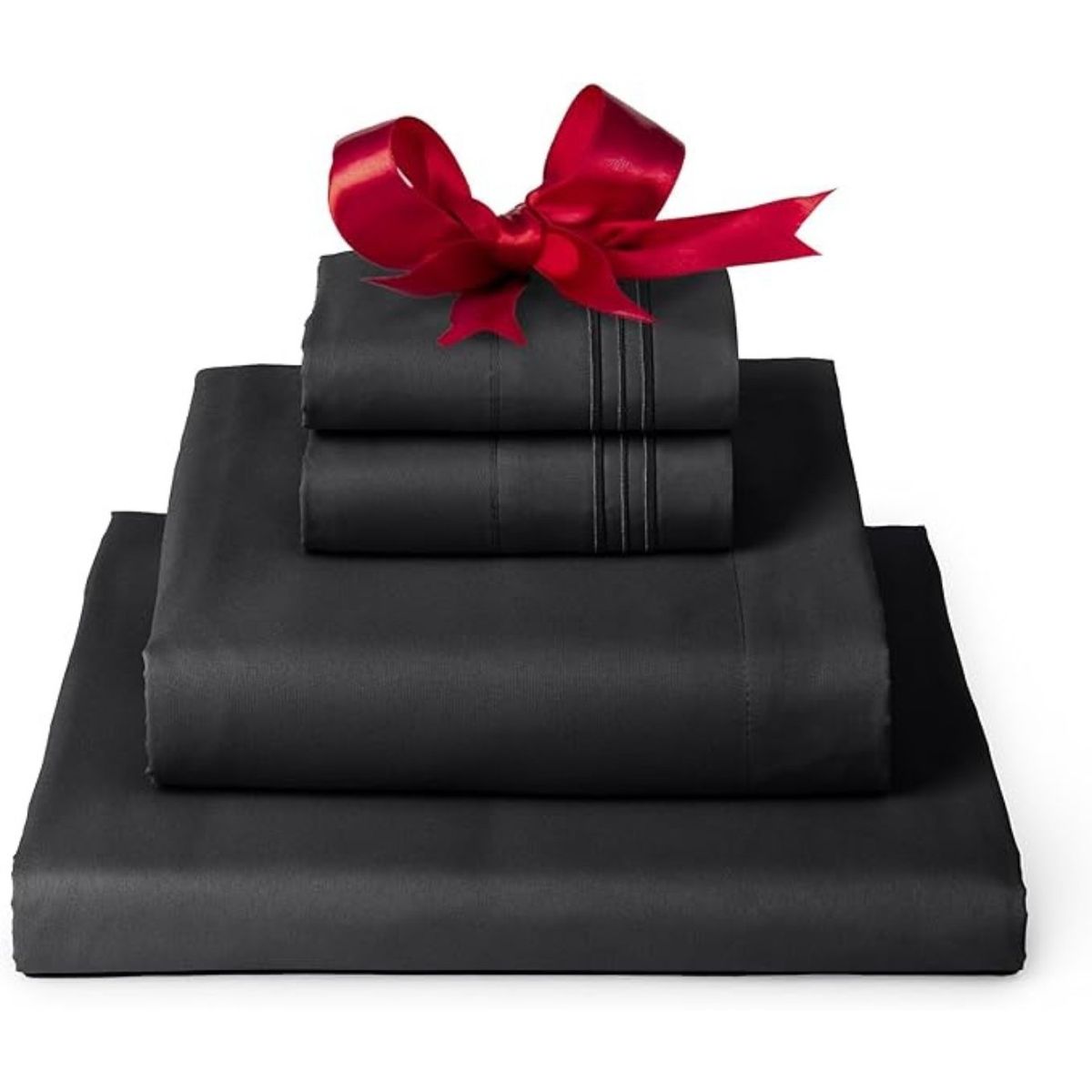 AZ AURAZEUS - Juego De Sabanas 1,5 Plazas + Fundas De Almohada Negra Aura Zeus