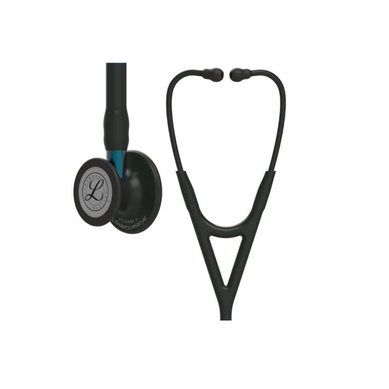 3M - Fonendoscopio Littmann Cardiology IV Black Edition Vástago Azul 6201