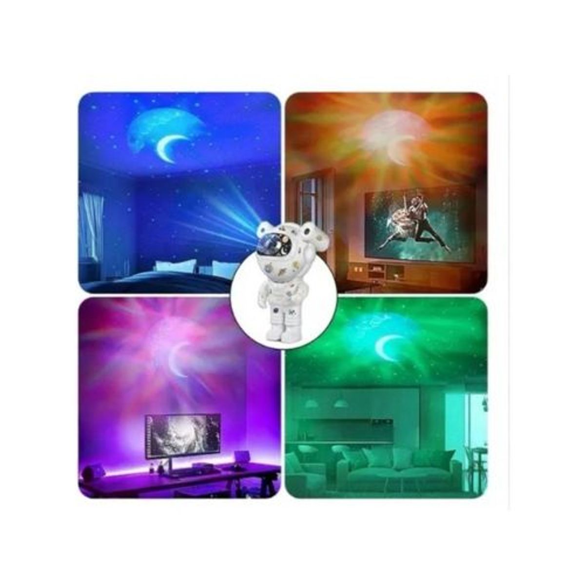 GENERICO - Lampara Astronauta Proyector Estrellas