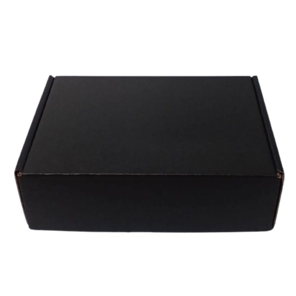 GENERICO - Caja Cartón Autoarmable Multiuso 30x20x6 Negro 5 Unidades