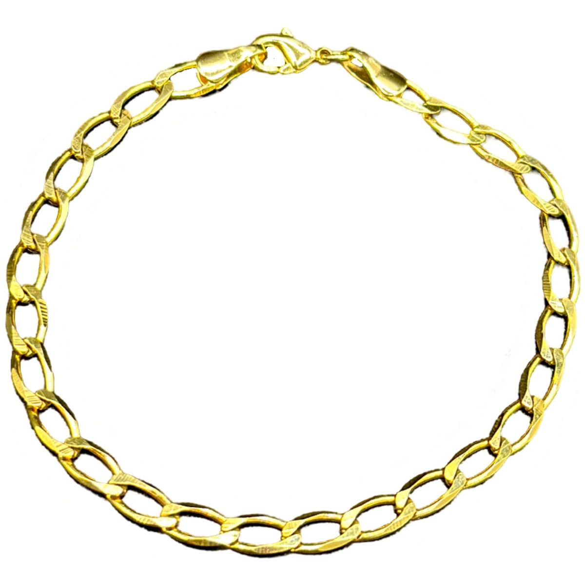 GENERICO - Pulsera Tradicional Americana Enchapado En Oro 24 Kl + Caja