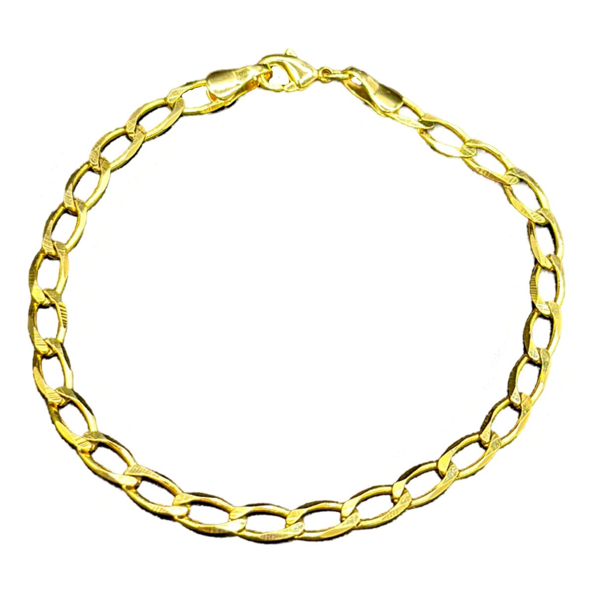 GENERICO - Pulsera Tradicional Americana Enchapado En Oro 24 Kl + Caja