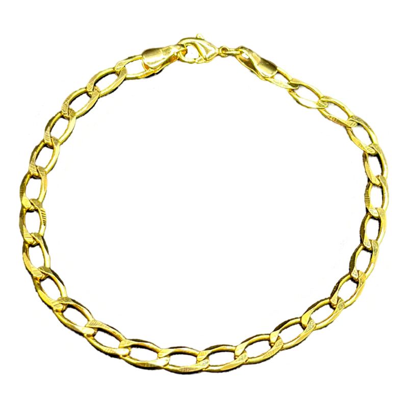 GENERICO - Pulsera Tradicional Americana Enchapado En Oro 24 Kl + Caja