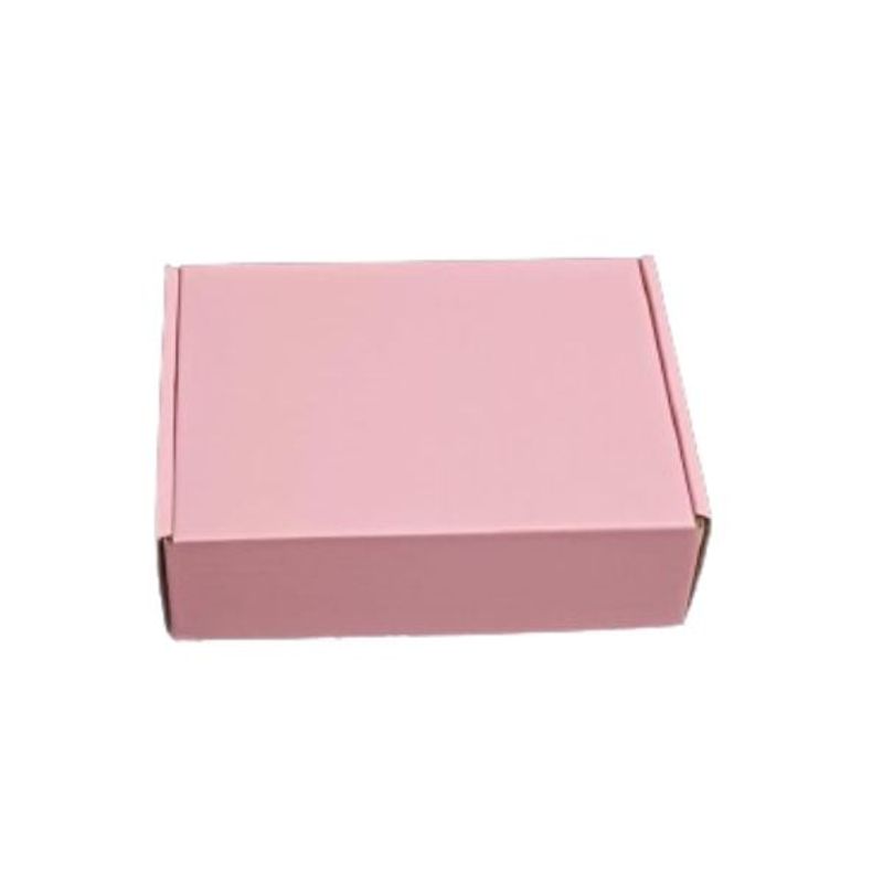 GENERICO - Caja Cartón Autoarmable Multiuso 30x20x10 Rosa 5 Unidades