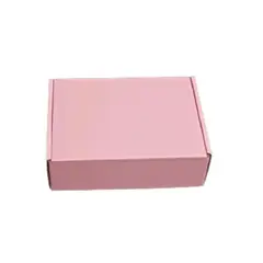 GENERICO - Caja Cartón Autoarmable Multiuso 30x20x10 Rosa 10 Unidades