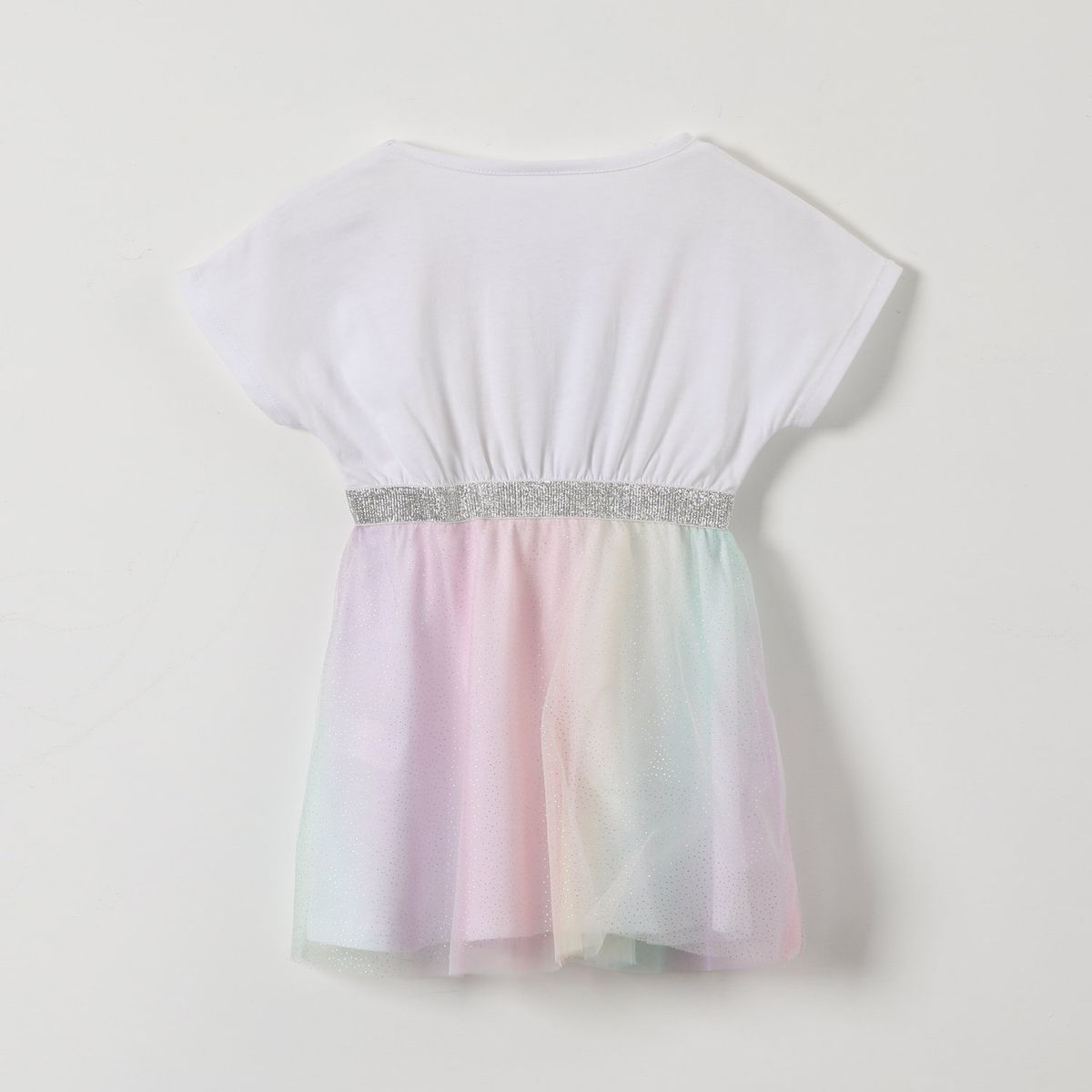 BLUEY - Vestido Niña Arcoiris Bluey Blanco