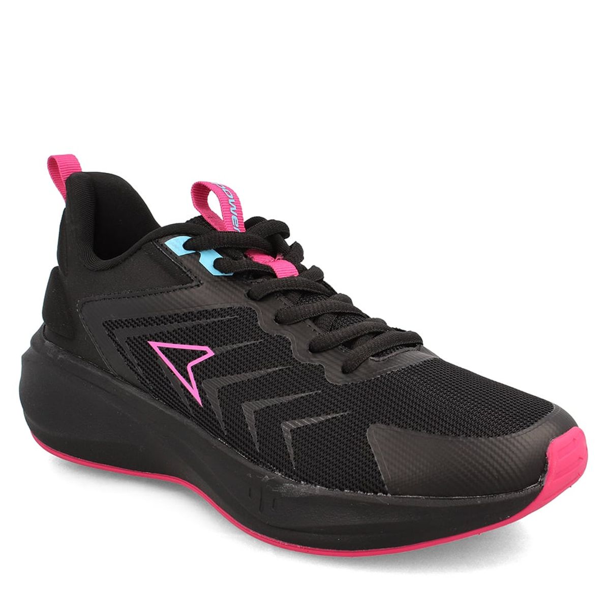 POWER - Zapatilla Mujer Power Swift Negro-Rosado