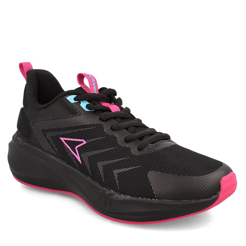 POWER - Zapatilla Mujer Power Swift Negro-Rosado