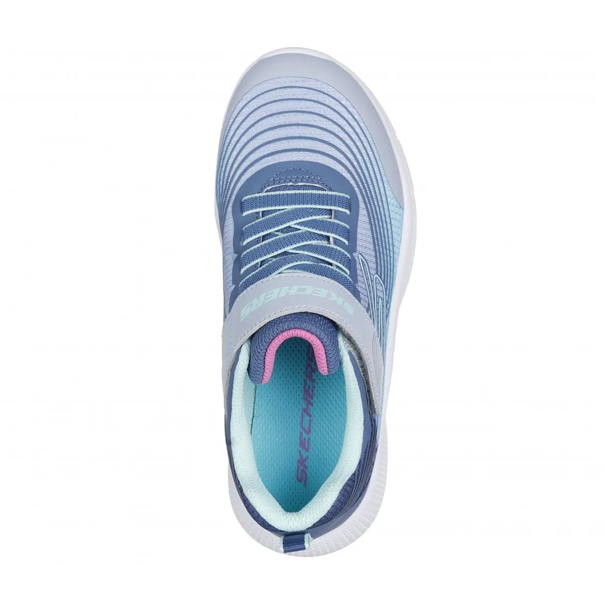 SKECHERS - Zapatilla Niña Microspec Advance Celeste Skechers