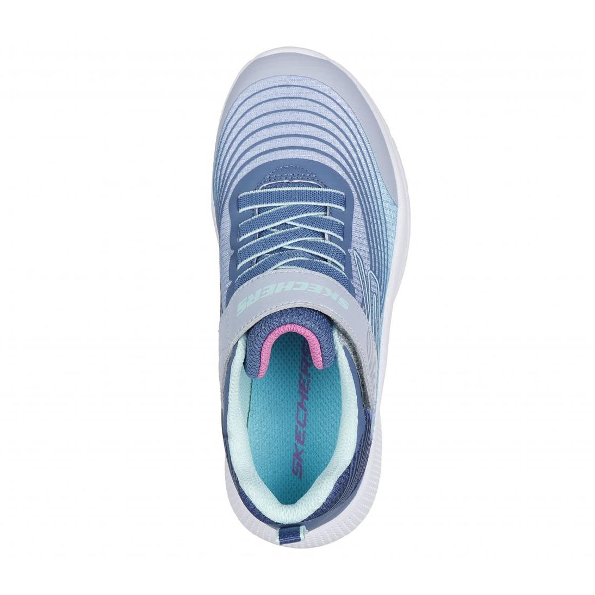 SKECHERS - Zapatilla Niña Microspec Advance Celeste Skechers