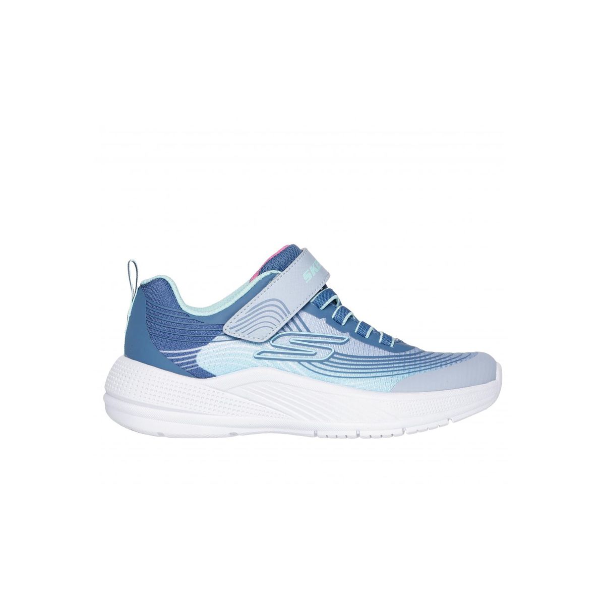 SKECHERS - Zapatilla Niña Microspec Advance Celeste Skechers