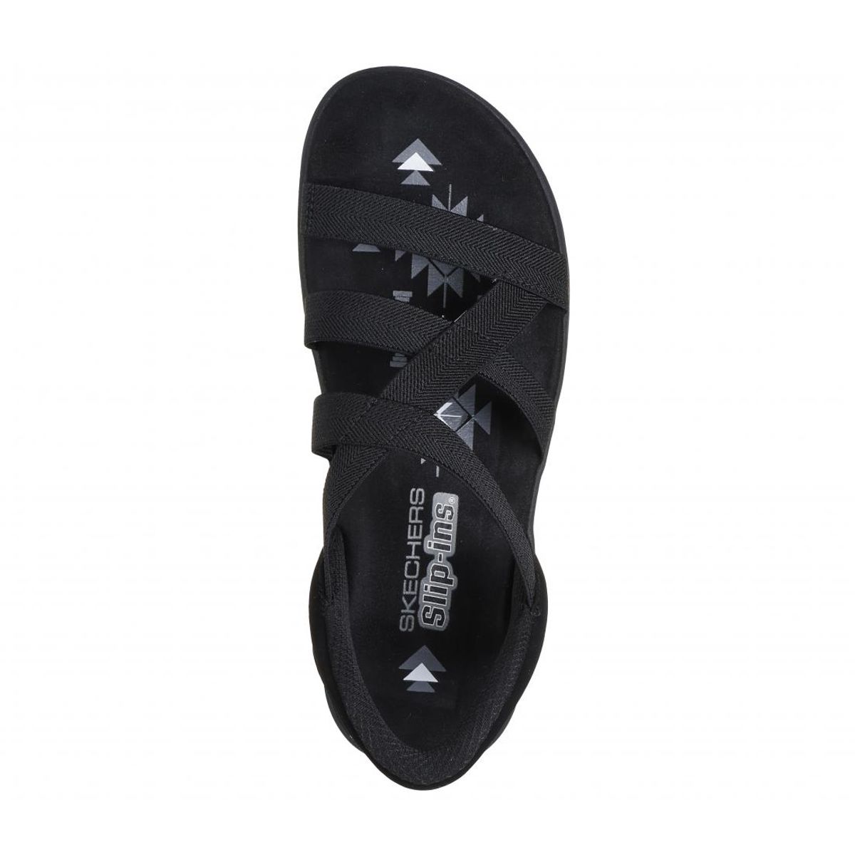 SKECHERS - Sandalia Mujer Skechers Slip-ins: Reggae Slim Negro