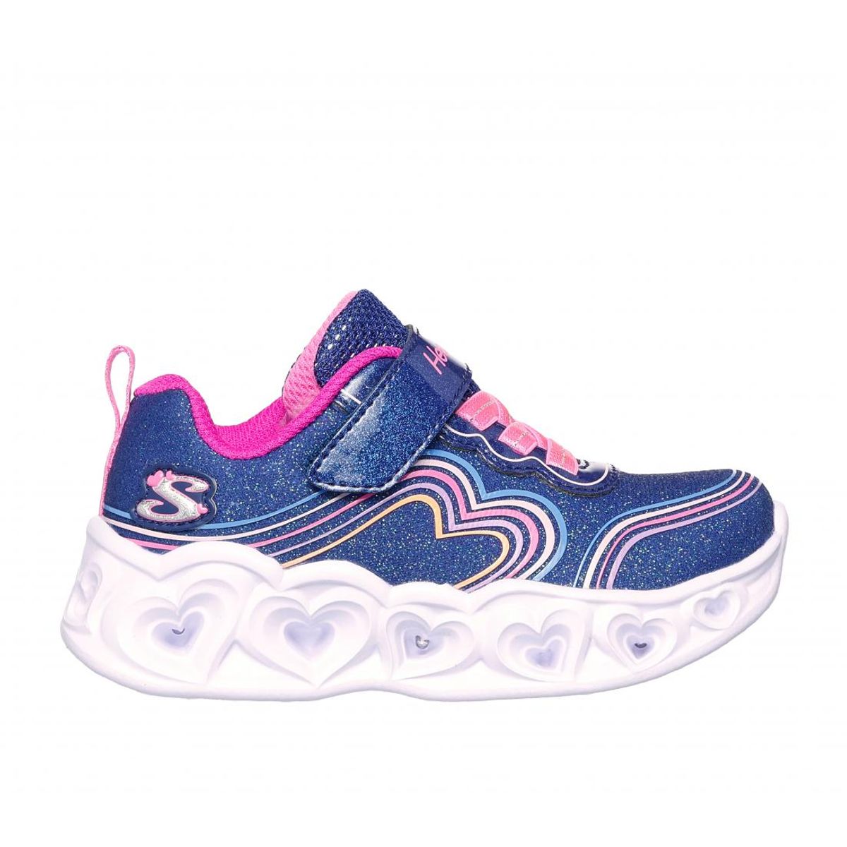 SKECHERS - Zapatilla Niña Heart Lights Retro Hearts Azul Skechers