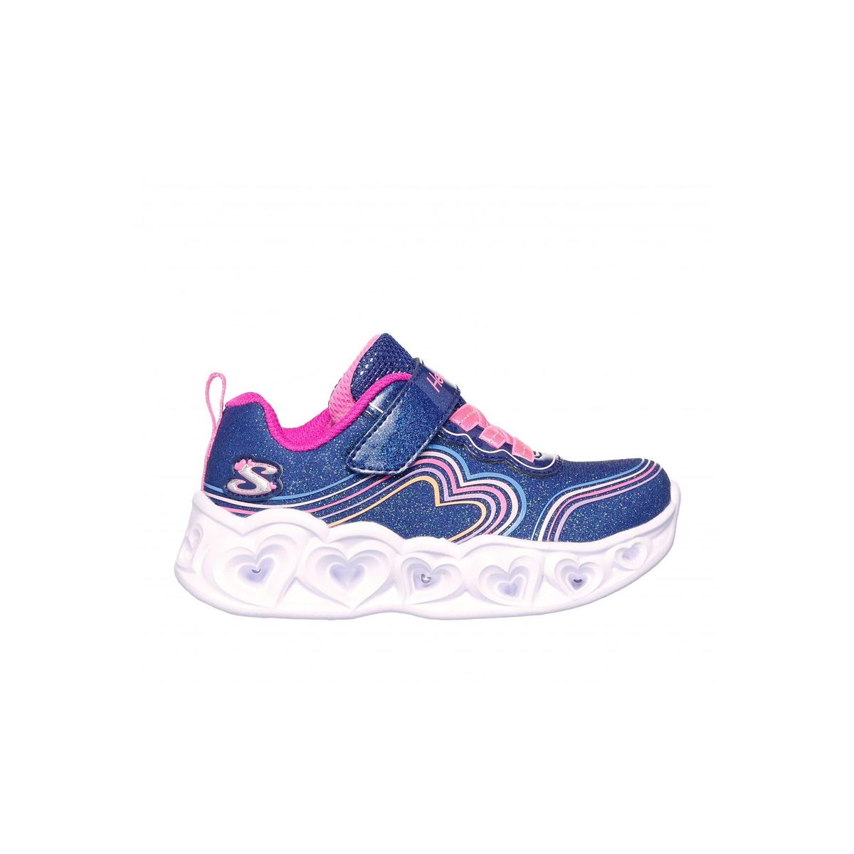 SKECHERS - Zapatilla Niña Heart Lights Retro Hearts Azul Skechers