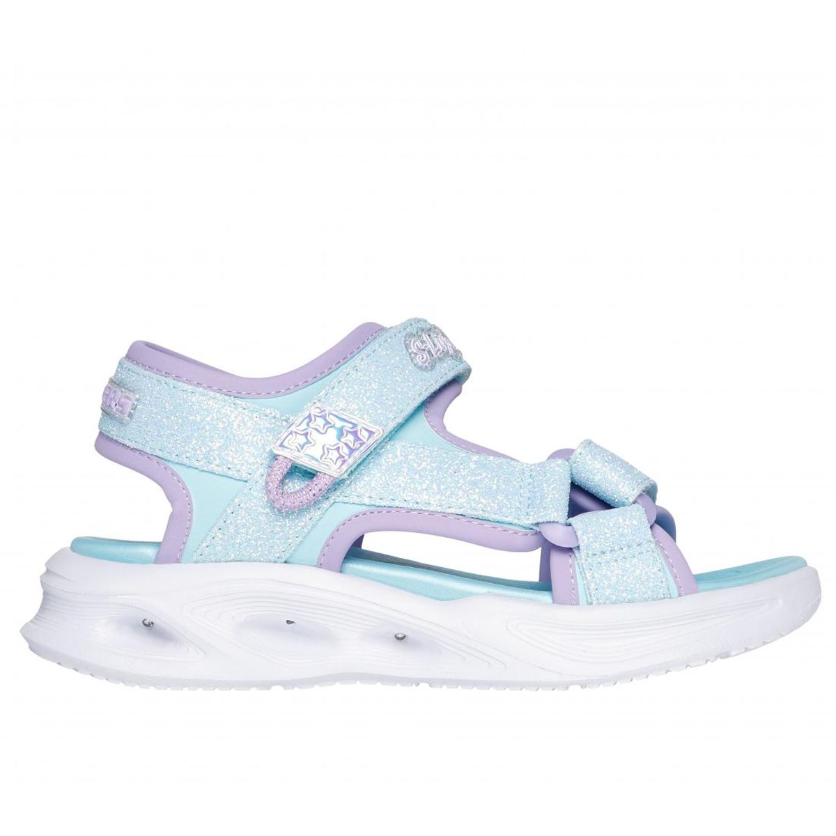 SKECHERS - Sandalia Niña Sola Glow Sandal Celeste Skechers