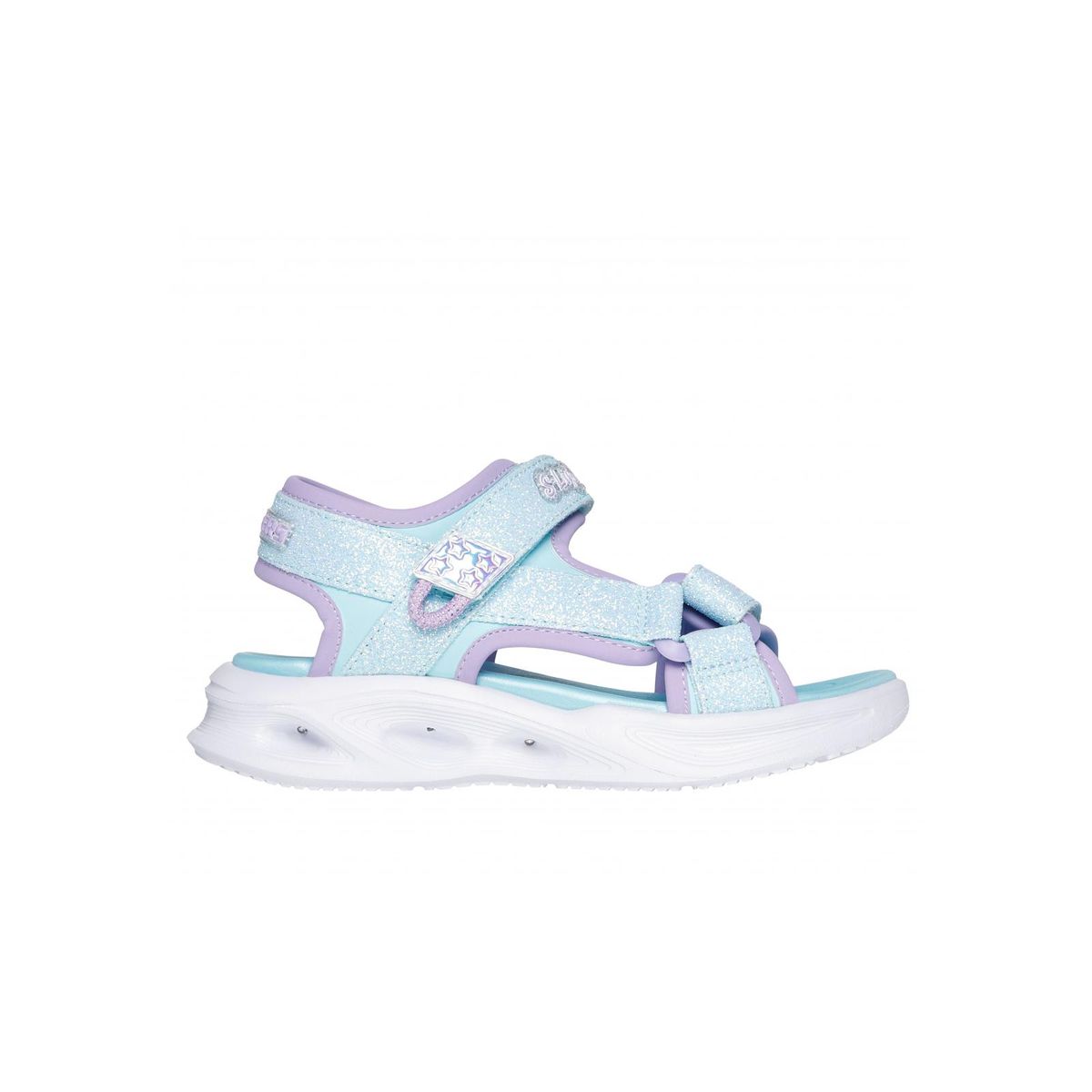 SKECHERS - Sandalia Niña Sola Glow Sandal Celeste Skechers