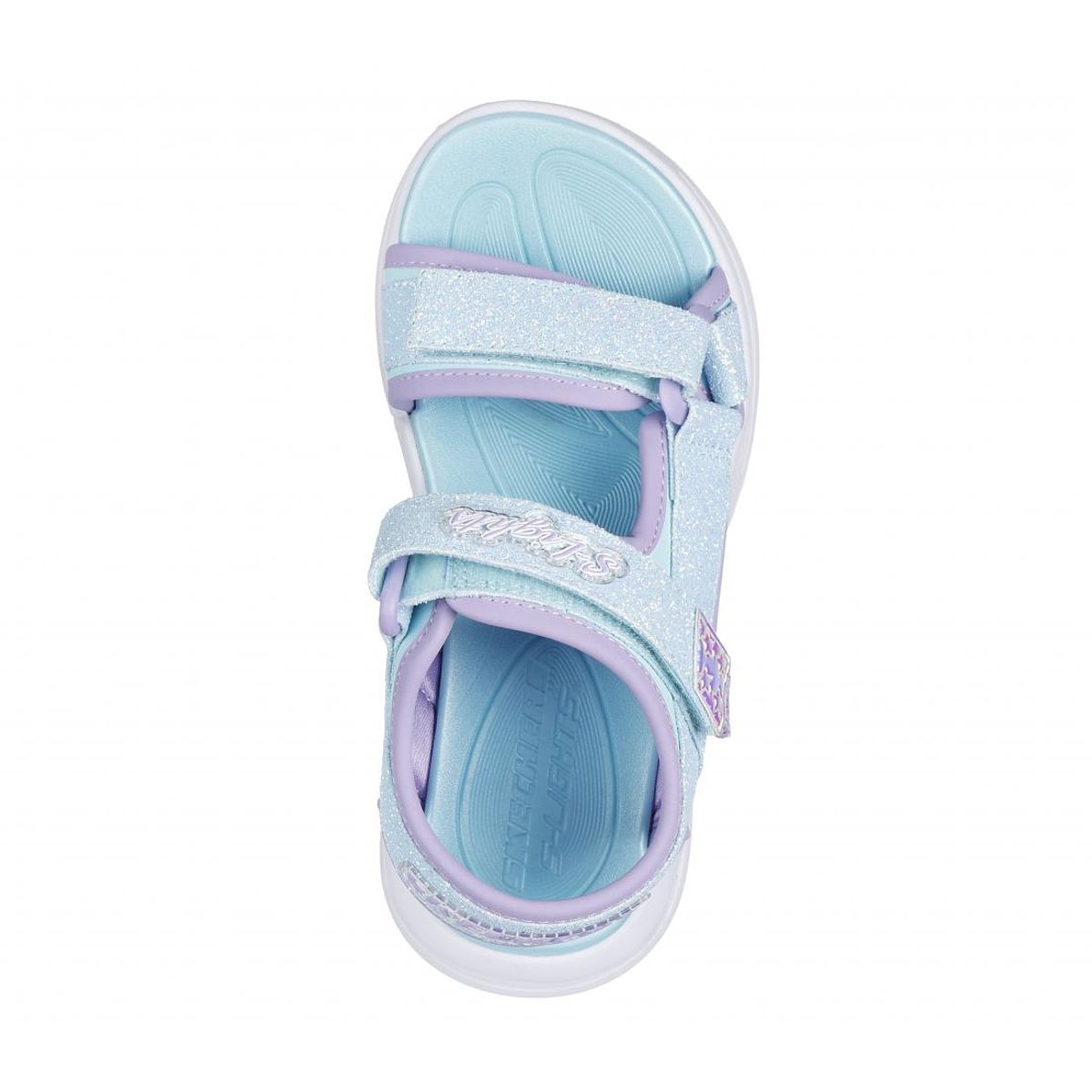 SKECHERS - Sandalia Niña Sola Glow Sandal Celeste Skechers