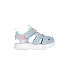 SKECHERS - Sandalia Niña Flex Splash Daylight Shimmer Gris