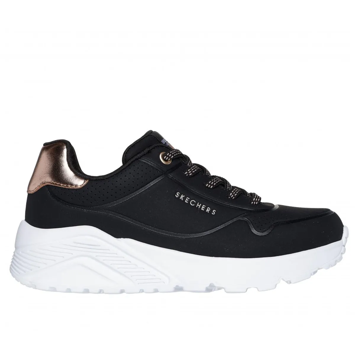 SKECHERS - Zapatilla Niña Uno Lite Negro Skechers