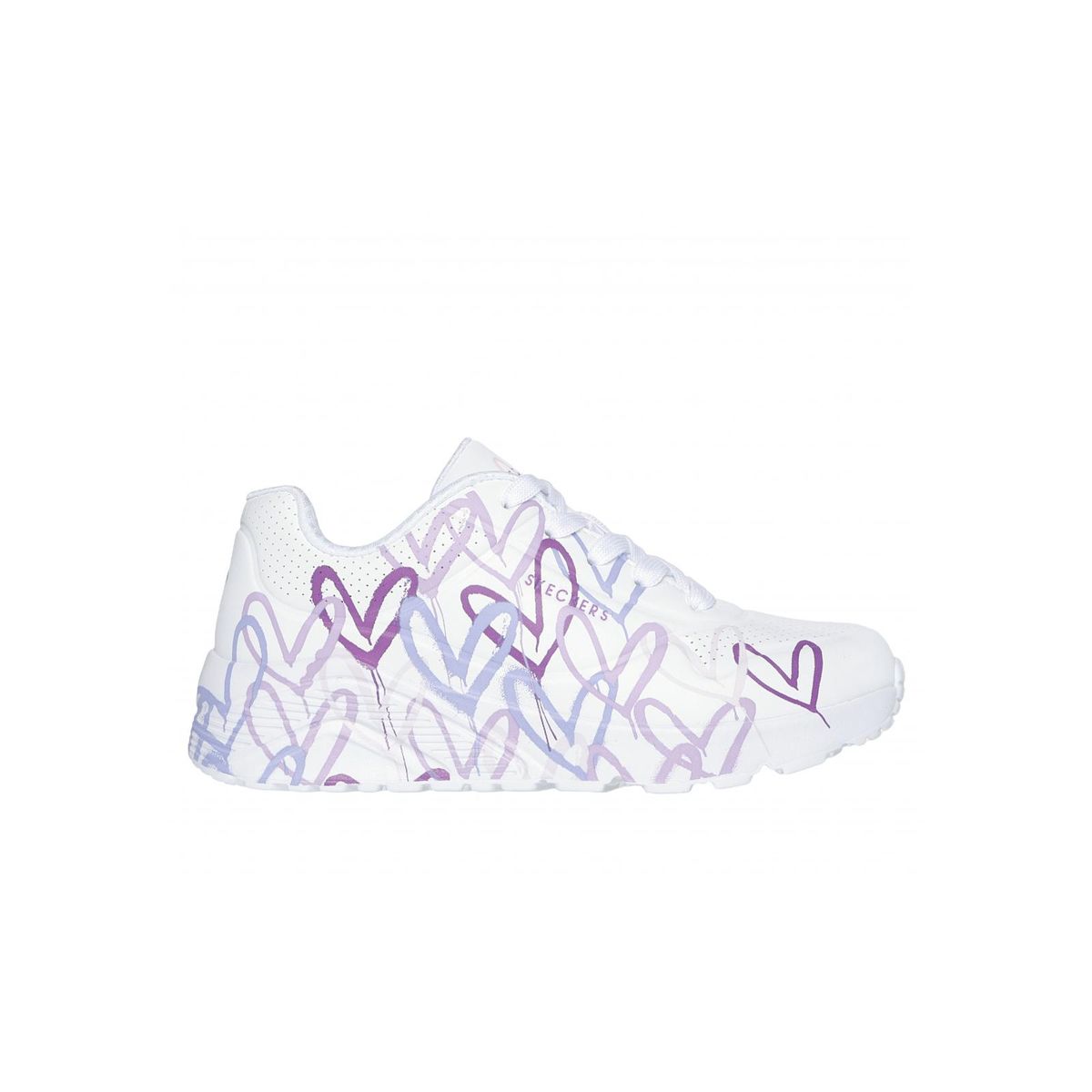 SKECHERS - Zapatilla Niña Uno Lite Spread The Love Blanco Skechers