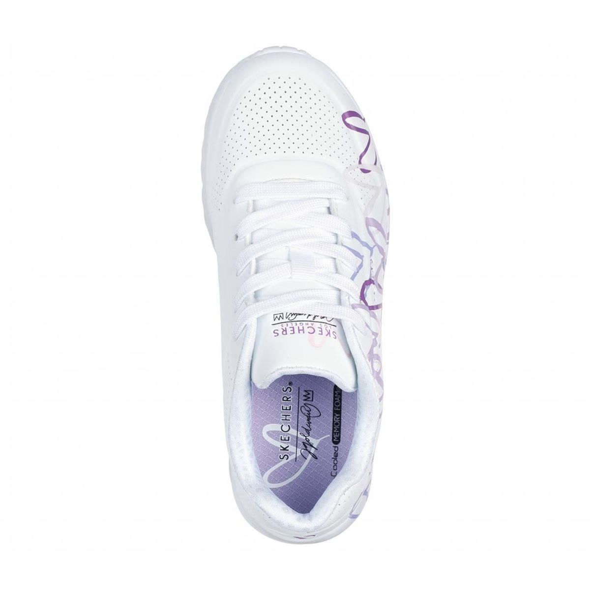 SKECHERS - Zapatilla Niña Uno Lite Spread The Love Blanco Skechers